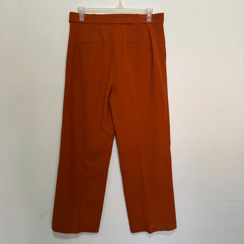 Zara The Straight Tapered Trousers in Geranium Color Size XL Style  2659/460/616 - Picture 11 of 15